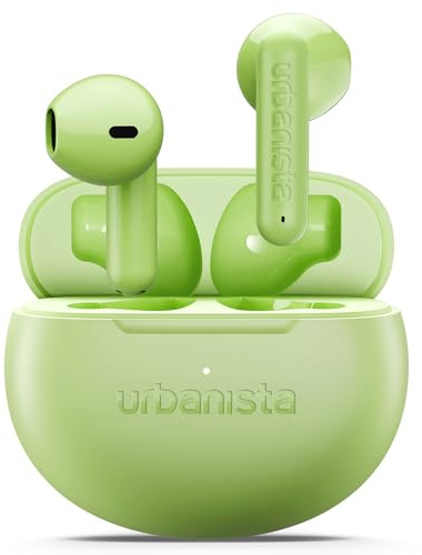Urbanista Kabellose Bluetooth Kopfhörer In Ear, True Wireless InEar und Multipoint-Verbindung, 25h Spielzeit, Kabellos Earbuds mit Touch-Steuerung, Austin 2 - Grün