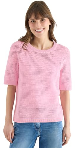 Cecil Kurzarm Pullover mit Struktur Light Blush Rose M