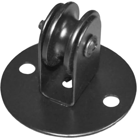 HINTRMENT Schwarze Umlenkrolle aus Metall für Deckenleuchte mit Wandhalterung Zarte Form und Modisches Design zur Sicheren Befestigung und Führung von Kabeln