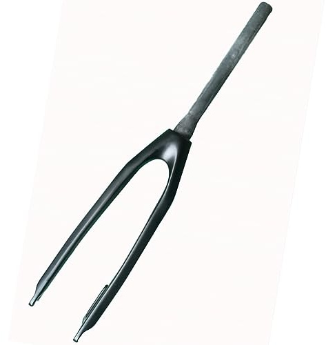 ZXGSXIOU 26/27.5/29”Forcella Rigida per Mountain Bike in Fibra di Carbonio 1-1/8” Tubo Conico Forcella Anteriore MTB Freno a Disco Bicicletta Ultraleggera QR 9x100mm (Colore: Nero-Lucido, Misura 27.