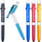 PEARL Stift: 4in1-Kugelschreiber mit LED-Lampe, Touchpen und Handy-Ständer, 5er-Set (Stift mit Licht, Kugelschreiber mit LED Licht, Tablet Halterung)