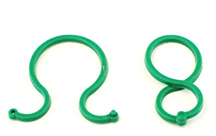 Pflanzenklammern Pflanzenbinder Pflanzenclip Pflanzenringe 40 mm groß 20 Stück