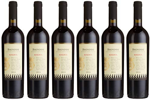 Brindisi Riserva DOC Fiamme Nere Rotwein Apulien trocken (6 x 0.75l)