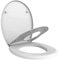 Todeco - Siège de Toilette Familial, Siège de Toilette Réducteur pour Enfant, Abattant WC, Lunette de Toilette, Diamètre du siège pour Adulte: 29 x 23,5 cm - 44,8 x 37,1 cm, Forme en O