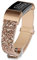 Bling Bands Kompatibel Fitbit Charge 2 Band, Frauen Armband Glänzend Glitzer Leder Ersatzbänder für Fitbit Charge 2 Armbänder (Roségold)