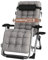 CHAIRQEW Zero Gravity Chair Extra Wide Loungers Recliners，Folding Office Lunch Break Reclining Patio Sun Lounger，With Cotton Pad Comfortable Indoor Outdoor Garden Chairs (Gray)