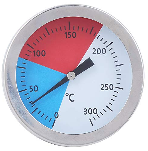 Walfront 52mm/2in Holzkohlegrill Pit Smoker Temp Grill Thermometer TS - BX500 0‑300 ℃ Edelstahlthermometer für Ofengrillgrill