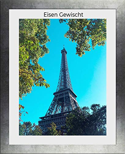 Bilderrahmen Diamond 60x100 cm Eisen gewischt Optik ideal für Diamond Painting mit 1mm antireflex Kunstglas