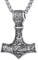 Richsteel Edelstahl Thors Hammer Halskette Wikinger Schmuck Mjölnir Anhänger mit Keltischer Knot für Herren Jungen Männer
