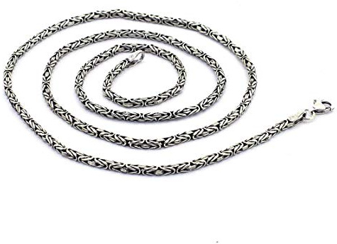 mysilverworld Massive 925 Sterling Silber Herren Königskette Königskette Rundkette Halskette