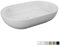 Aufsatzwaschbecken oval grau matt - Feeling