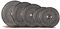 Fame Noiselezz Cymbal Set 2, 4-teiliges Low Volume Beckenset, Messing, 80% Lautstärkereduzierung, Ideal für Schlagzeug-Übungen, Wohnung, leise Bandproben