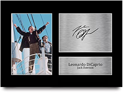 HWC Trading A4 Leonardo DiCaprio Titanic Geschenke Gedruckt, Signiert Autogramm Bild Für Film-Erinnerungsstücke-Fans