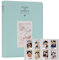 Mini-Fotoalbum mit 128 Fächern für Fuji Instax Mini 70 7s 8 8+ 9 11 25 50s 90, Polaroid Sofortbildkamera, Kodak Smile Printomatic Sofortbildkamera und Karten. (Eisblau)