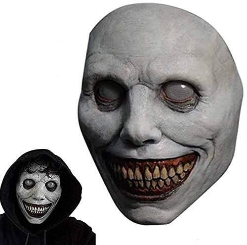 NA Maschera Halloween, Demone Maschera Horror, Sa nguinoso Adulto Decorazione di Halloween Puntelli, Costume di Halloween Maschera in Lattice a Testa Cranio