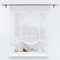 Yujiao Mao Raffrollo Voile Transparent Raffgardine mit Stickerei Schmetterling mit Tunnelzug Bändchenrollo für Wohnzimmer Küche & Kinderzimmer,Pink BxH 60x120cm 1 Stück