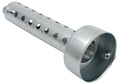 45 MM Silber Motorrad Auspuff Schalldämpfer, Baceyong 2 STÜCKE Universal Für Motorrad Auspuff Schallwand DB Killer Kurzer Schalldämpfer