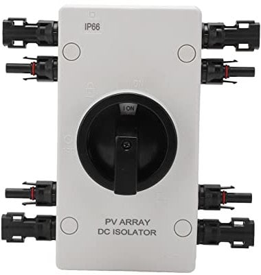 Interrupteur de Déconnexion Solaire, Isolateur PV IP66 étanche DC 1000V 32A, Isolateur de Circuit Photovoltaïque pour Système D'alimentation Solaire de Réseau, pour Panneaux