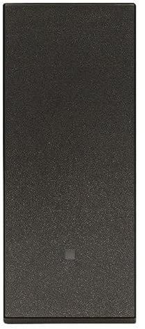 Vimar 30032.LG Linea Invertitore basculante con LED bianco, nero. Max 100 W per lampade con alimentatore integrato (IEC 60669-1:2017)
