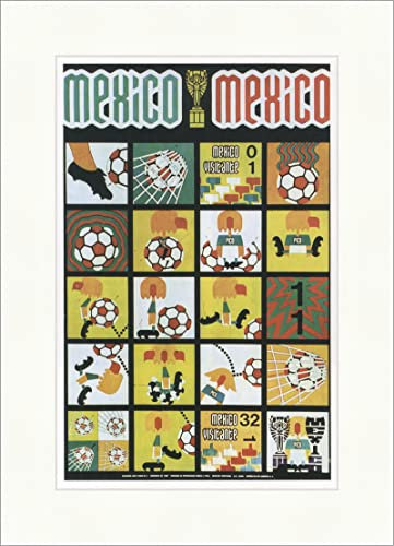 Biller Antik Mexico 1970 Coupe du Monde Affiche Coupe du Monde Affiche Affiche Monde 680