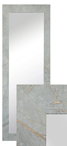 BD ART Wandspiegel Dekorativ Garderobenspiegel Ganzkörperspiegel 150x50cm Goldener Beton