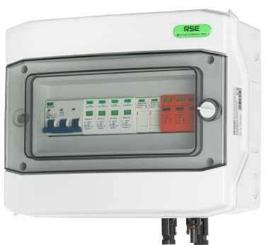 RSE Boîtier de connexion solaire IP65 PHOTOVOLTAIK AC DC 1-2 TRINGS Protection contre la surtension Variantes 3ème DC/AC 12 PLE T2 1000 V