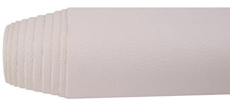 Surriba Selbstklebende Leder, Kunstleder Flicken Selbstklebend Reparaturset für Motorrad Sofa Rückenlehne Stühle DIY-Basteleien Stifteetui Handtasche 20 * 120cm Art Weiß