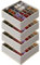 Lifewit 4 Stück Socken Unterwäsche Schubladen Organizer,24 Zellen Ordnungssystem Kleiderschrank Schrank Organizer,Wickelkommode Organizer Aufbewahrungsboxen für Kleidung Underwear Krawatten,Fiant Grau