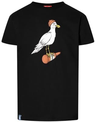 derbe T-Shirt Sturmmöwe Men, XL, Jet Black