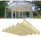 Außen-Pergola Regenfest, Glashaus-Vordach Schattige Abdeckung, Veranda Einziehbar Schiebedraht-Sonnensegel Markise Für Hinterhof-Terrasse, Alle Komponenten (Farbe : Weiß, Größe : 3x5m)