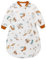Baby Schlafsack für Kleinkinder 1 TOG Langarm Babyschlafsack, 2-Wege-Reißverschluss, Ganzjährig, Kinderschlafsack Baumwolle Schlafanzug für Jungen und Mädchen (Einhorn, S)