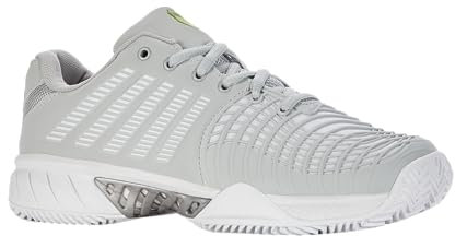 K-Swiss Performance Express Light 3 HB, Scarpe da Tennis Donna, Gray Violet/White/Lime Green, 39.5 EU