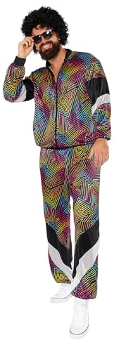 Amscan 9919060 - Unisex 1980's Cool Retro Shell Suit Adults Fancy Dress Costume Size: X-Large