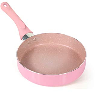 WBDHEHHD Poêle à frire rose-poêle à œufs poêle à lait en fer universelle poêle confortable, poêle antiadhésive de Type universel