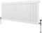 Radiateur Traditionnel à Double Colonne 600 x 1462 mm, Chauffage Moderne Horizontal en Acier au Carbone Blanc Brillant, Cuisine Salon Salle de Bain [Brosse, Attaches Murales & Supports INCLUS]