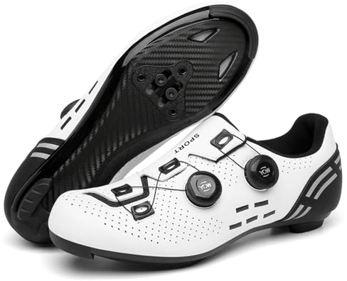 Mateju Fahrradschuhe Herren und Damen, Schwenken Unisex Rennradschuhe Atmungsaktive MTB Schuhe Radschuhe MTB Leichte Mountainbike Schuhe Urlaub Rennrad Schuhe SPD Kompatibel