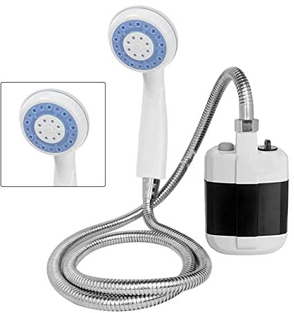 Tixiyu Portable Shower ABS Electric Battery Operated Camping Shower Pump Outdoor
