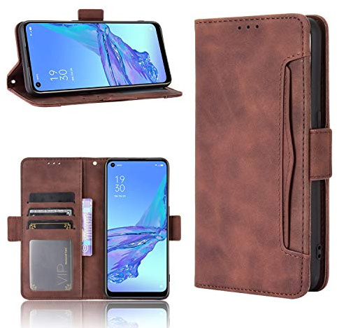 BellaCase OnePlus Nord CE4 Lite 5G Coque [Étui Portefeuille] [Fonction Support] [Slots pour Cartes] [Couverture à Rabat Magnétique] Compatible avec Le Smartphone OnePlus Nord CE4 Lite 5G(Marron)