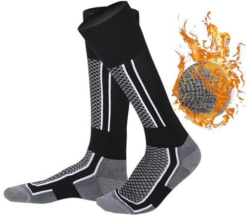 Skisocken Herren,Skisocken für Herren,Eishockey Socken,Wintersocken Herren,Dicke Skisocken,Thermosocken Herren,Warme Ski Socken,Herren Kniestrümpfe für Skifahren,Skistrümpfe Herren,Thermo Socken,39-45