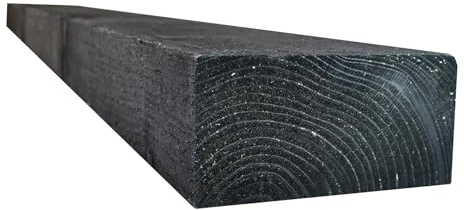 Snowdon Timber Treated Garden Black Sleeper | 10 Pack | 95 x 195 x 2400mm | Pressure Treated Timber for Landscaping & Garden Projects