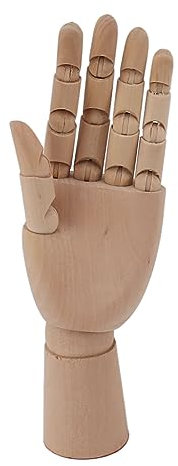 Hand Modell Holz Kunst Mannequin Hand Statue Figur Skulptur Manikin Hand Modell Skizzieren Zeichnung Malerei Kunstwerk (Links)