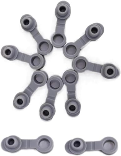 10Pcs Gray Universal Silicone Sealing Bottle Straw Hole Grommets Stopper Lids Straw Plug Bar and Wine Tools Replacement 20/30Oz Thermos Cup, Wine Stoppers and Pourers