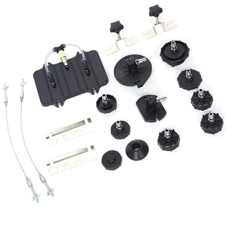 Acouto 13-teiliges Set Hochwertiger Bremsenentlüfter-Adaptersatz aus Stahl für die Meisten Fahrzeuge, Schnellanschluss, E20-Adapter, Hergestellt für Bremsenentlüfter, Geeignet für die