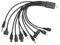 ZEPFJHE Câble USB 10 en 1 multifonction 20 cm, compatible avec Smartphone, Lecteur de musique, Appareil photo