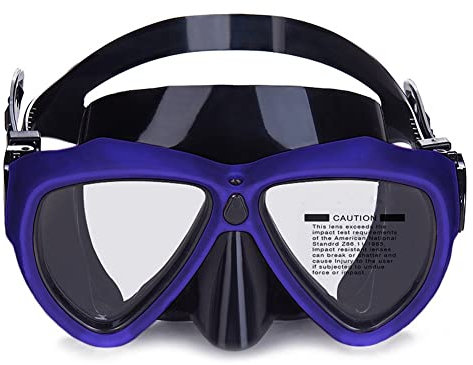Gafas de buceo con soporte para cámara, película antivaho, vidrio templado, diadema de silicona líquida, equipo de esnórquel para adultos para aventuras submarinas