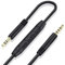 Weatwo Aux Kabel 3,5mm [1,5M], Audio Kabel 3,5mm Klinkenkabel Stereo Klinke auf Klinke Hochwertige Kabel für Beats Sony Kopfhörer Auto, Handy, PC, MP3-Player usw Inline Mic/Fernbedienung – Schwarz