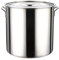Pentola in acciaio inox con coperchio, capacità 30 l, finitura a specchio, pentole da cucina durevoli per bollire, cuocere a vapore e cucinare