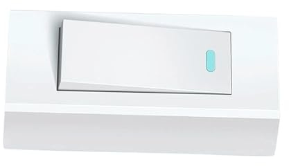 HAMPPLIES Interruttore Unipolare per Lampada da in Resistente Design Sottile e Facile da Installare per Uso