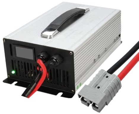 HYDTGZ Chargeur de Batterie 24 V pour Chariot Élévateur avec Connecteur Anderson 50 A/120 A/175 A/350 A pour Gerbeur Électrique, Balayeuse Électrique et Chariot Élévateur Électrique,24v 50a,50A