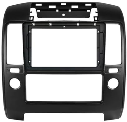 Marco de Radio para Nissan para Navara D40 2006-2012 9 Pulgada Radio Fascia Estereo Unidad Principal MP5 GPS Video Reproductor 2 DIN Panel Salpicadero Marco